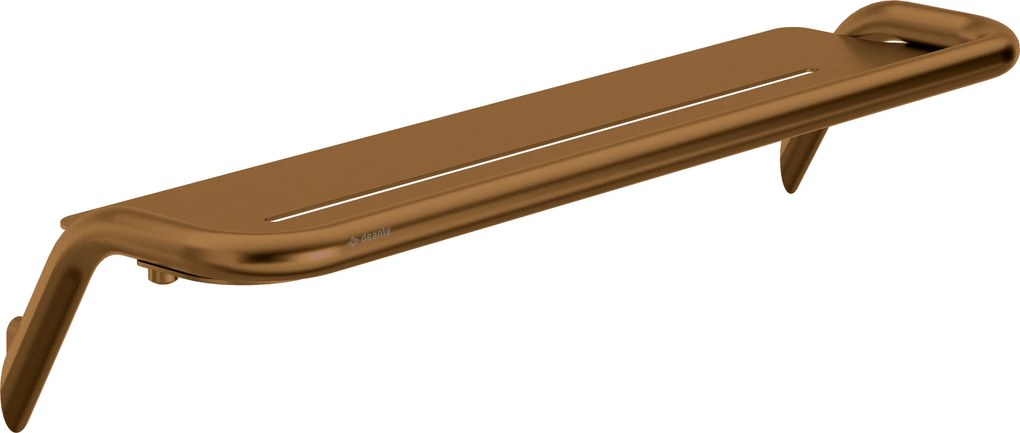 Deante Silia, nástenná polička 436x124x89 mm, brúsený bronz, DEA-ADI_C511