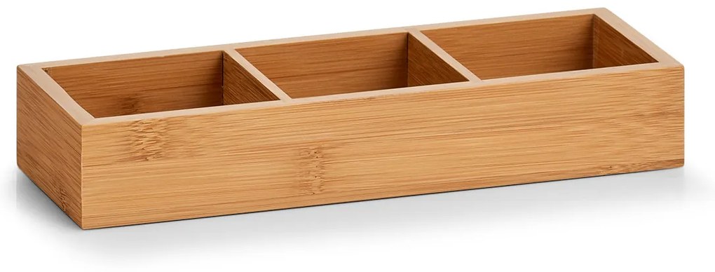Úložný box s priehradkami, organizér do zásuvky, 3 časti, DIVIDE, 28 x 10 x 5