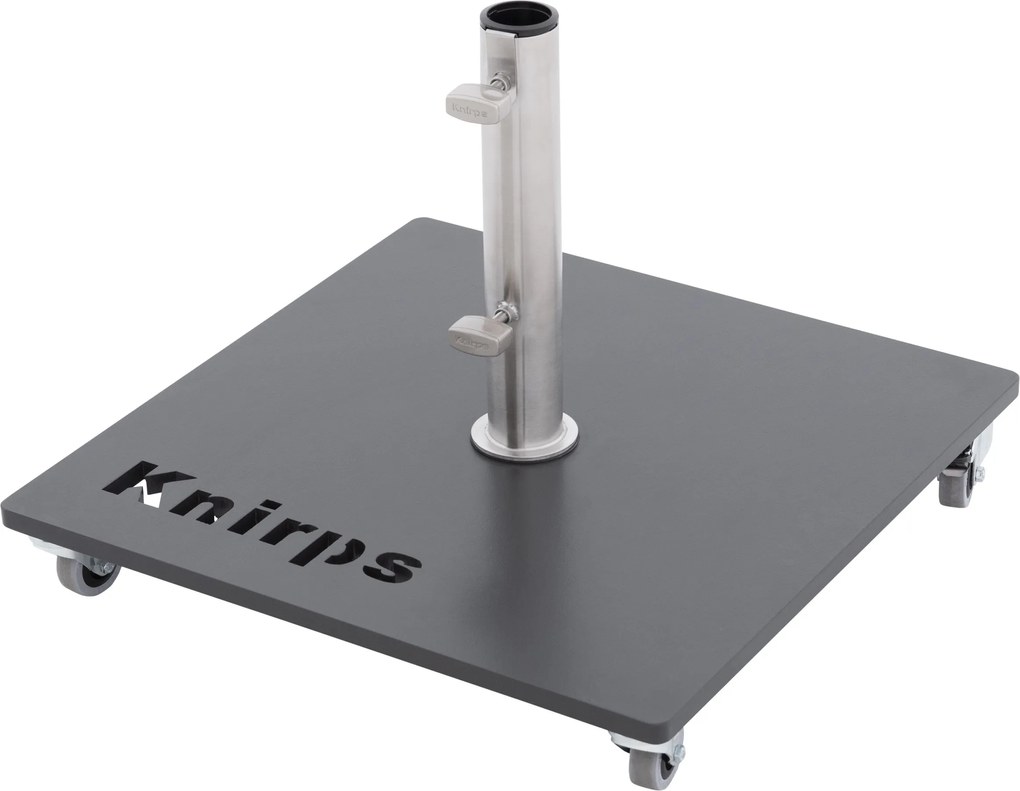 KNIRPS 50 kg - pojazdný oceľový stojan na slnečník s kolieskami