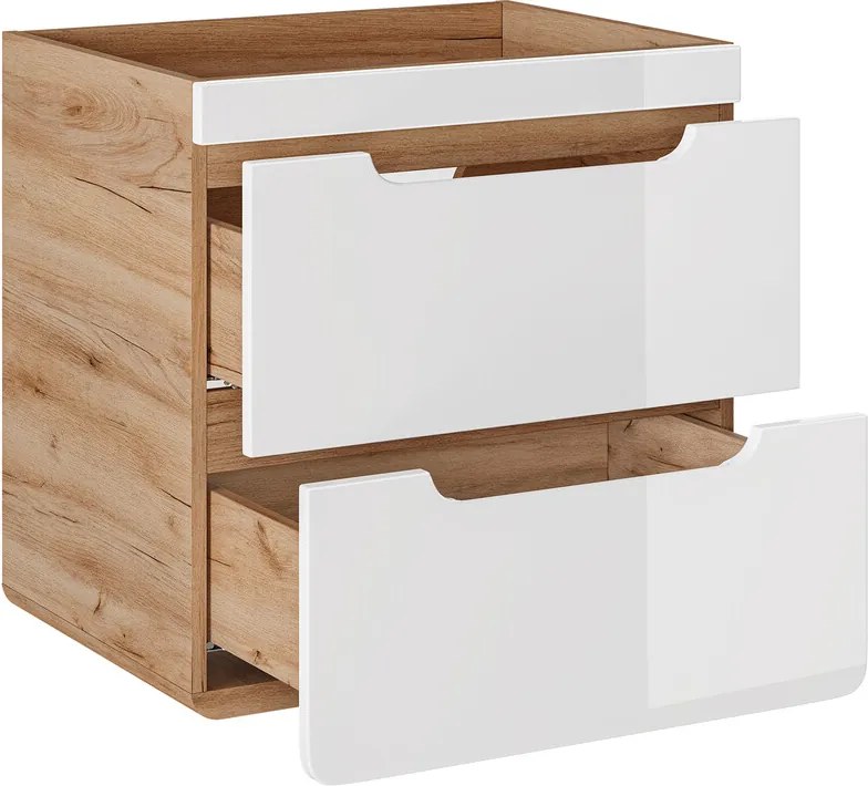 Kúpeľňová závesná skrinka pod umývadlo BÁRA 60 cm