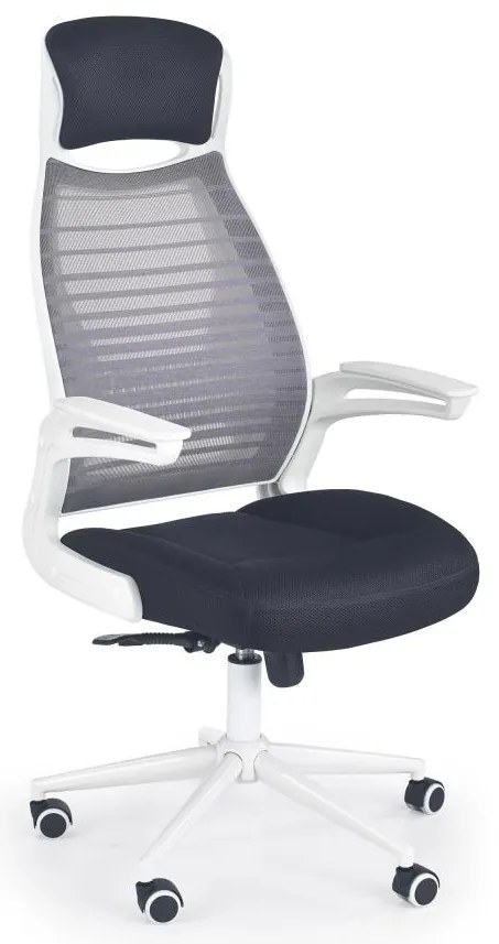 Kancelárska stolička TURI čierna/biela/sivá