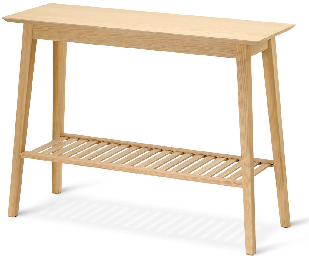 Konzolový stolík s 2 odkladacími plochami z jaseňového dreva