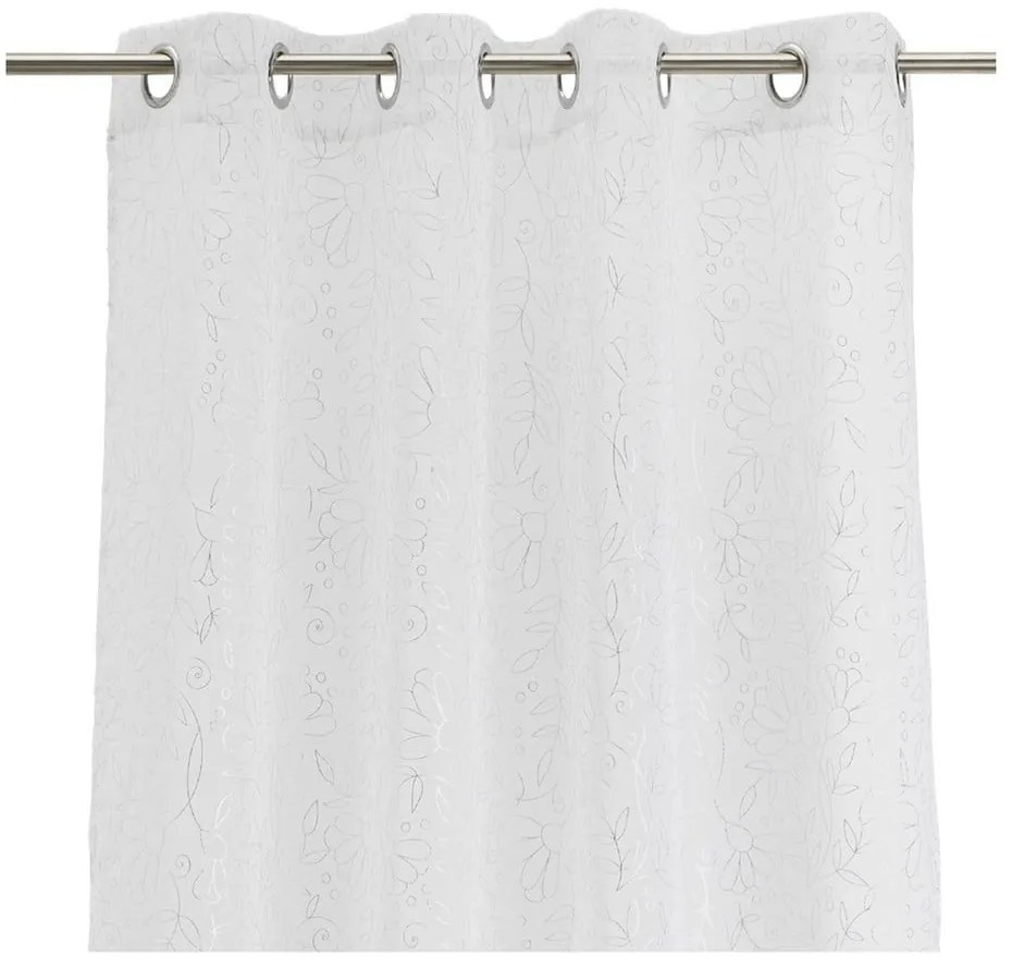 Biela/v striebornej farbe záclona 140x260 cm Pucka – Casa Selección