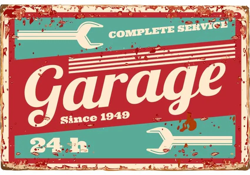 Ceduľa Garage Complete Service