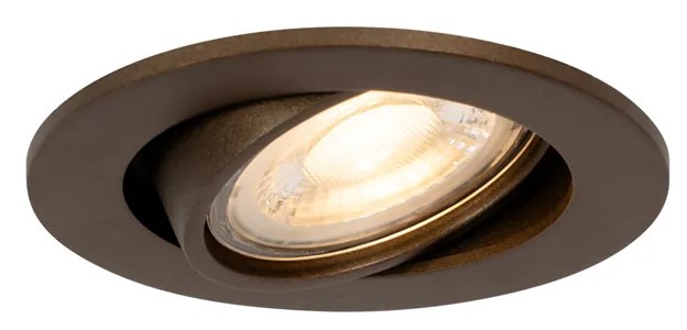 Moderné zapustené bodové svetlo tmavo bronzové naklápateľné - Cisco