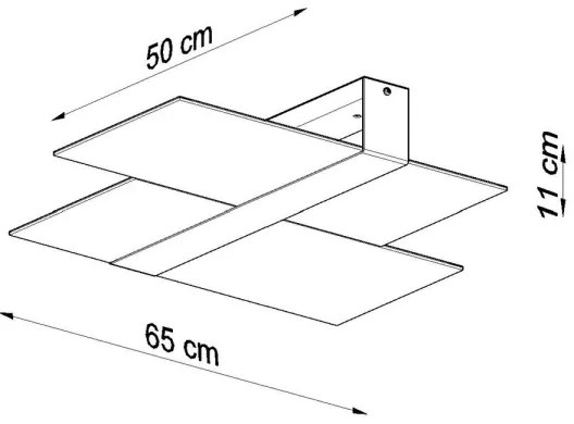 Sollux SL.0188 - Stropné svietidlo MASSIMO 2xE27/60W/230V biela/chróm