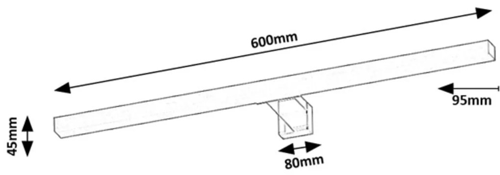 Rabalux OLIRO LED kúpeľňové svietidlo 75052