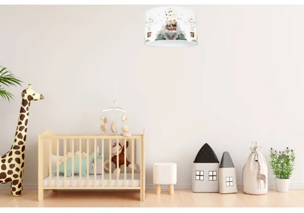 Detské stropné svietidlo BEARS 1xE27/60W/230V