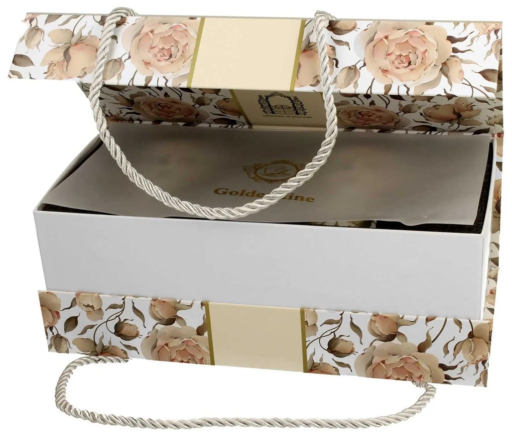 Porcelánový hrnček na nohe Royal English Roses White 320 ml sada 2ks