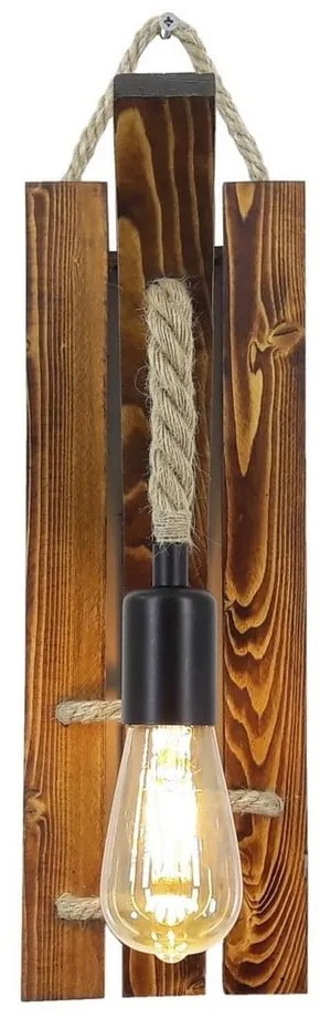 Nástenné svietidlo z borovicového dreva Niki