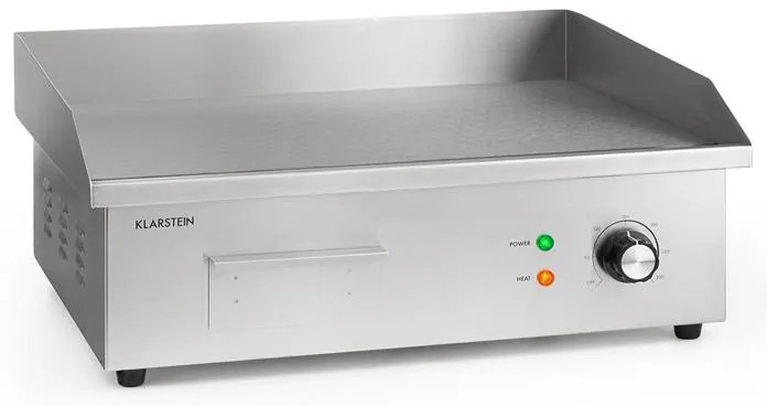 Klarstein Grillmeile 3000G, elektrický gril, 3000 W, grilovacia platňa 54,5 x 35 cm, hladký