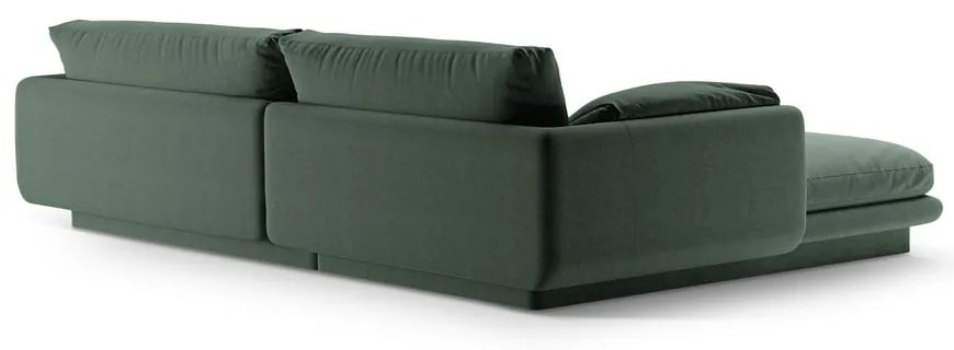 Tmavozelená rohová pohovka (pravý roh) Torino – Micadoni Home