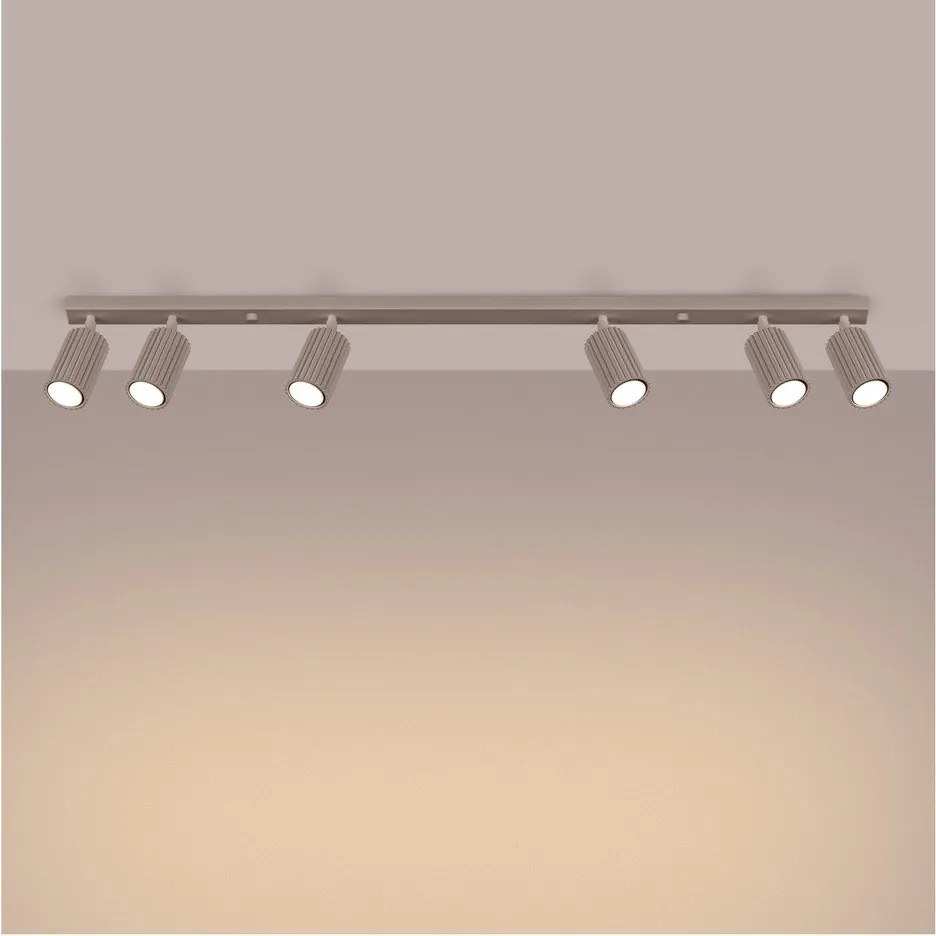 Taupe kovové bodové svietidlo 6,5x117 cm Gleam – Sollux