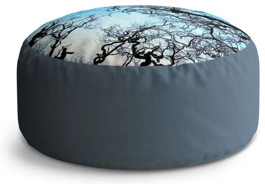 Taburet Circle holé vetvy, modrá