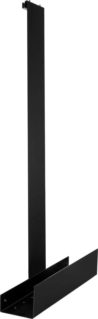 Rea Tori, kúpeľňová závesná polička 40x9,5x75,5 cm, čierna matná, REA-85000