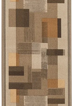 Koberce Breno Behúň LISTRA 48, šíře role 80 cm, hnedá, viacfarebná