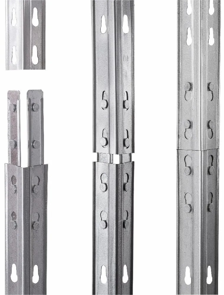 3x RIVET regál s drôtenou policou,180x150x60cm, 4 police, 400 kg na policu, zinok