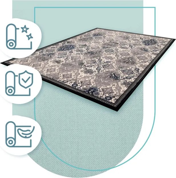 Koberec Agnella Agnus Loreta sivý