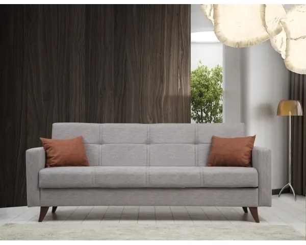 Trojmiestná rozkladacia pohovka KORFU svetlosivá