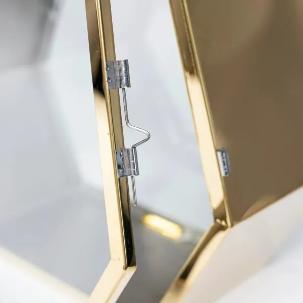 Dekoratívna lucerna 43 cm zlatá