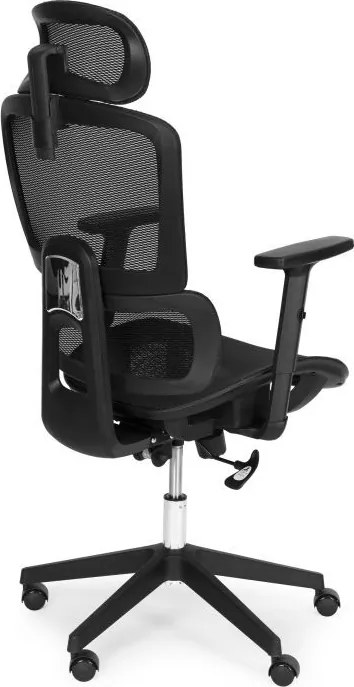 Kancelárska otočná stolička s ergonomickým nastavením výšky, čierna