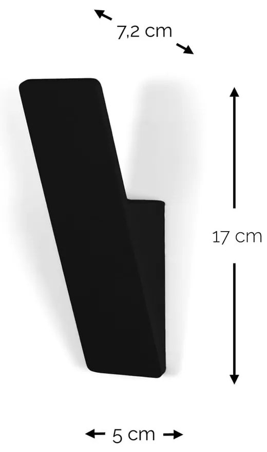 Taupe nástenný oceľový háčik Angle – Spinder Design