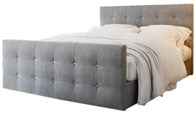 Čalúnená posteľ boxspring NAOMI - cosmic 160 / 160x200 / bez vrchného matraca
