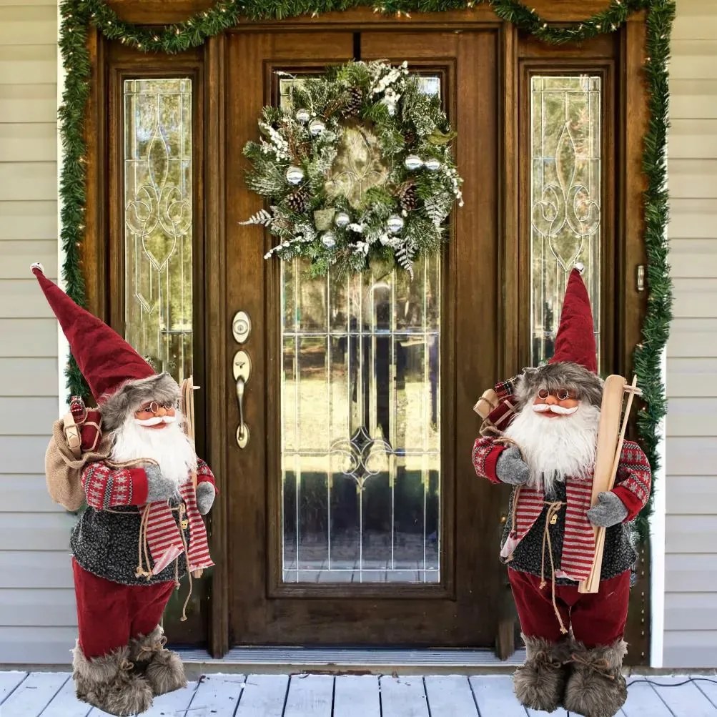 Tutumi, vianočná figúrka Santa Claus 70cm 390988, červená, CHR-00253