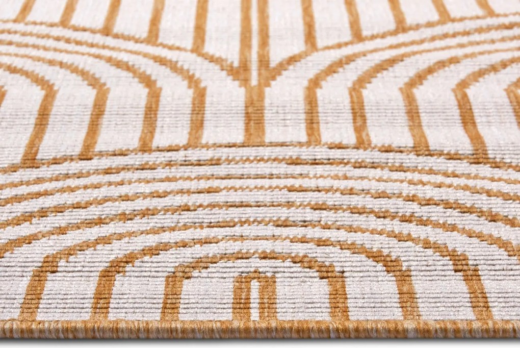 Hanse Home, POŠKODENÝ - Kusový koberec Pangli 105849 Ochre - na von aj na doma, 240x330, žltá, chodba / predsieň