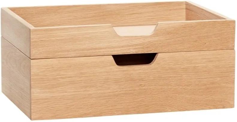 Dvojdielny drevený úložný box Hübsch Ansgar