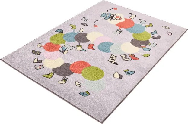 Detský koberec Funky Top Ivo sivý