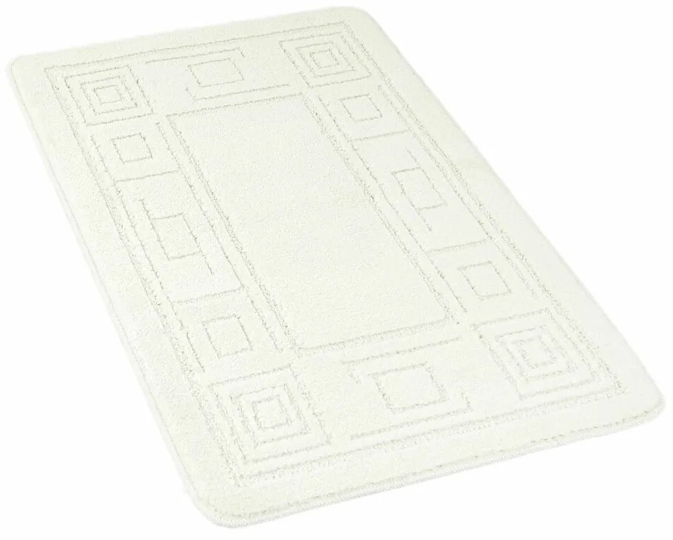 Kvalitex Kúpeľňová predložka Ornament smotanová, 60 x 100 cm