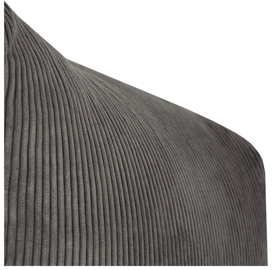 Svetlosivý menčestrový detský sedací vak Snug 80 – SLOWDOWN