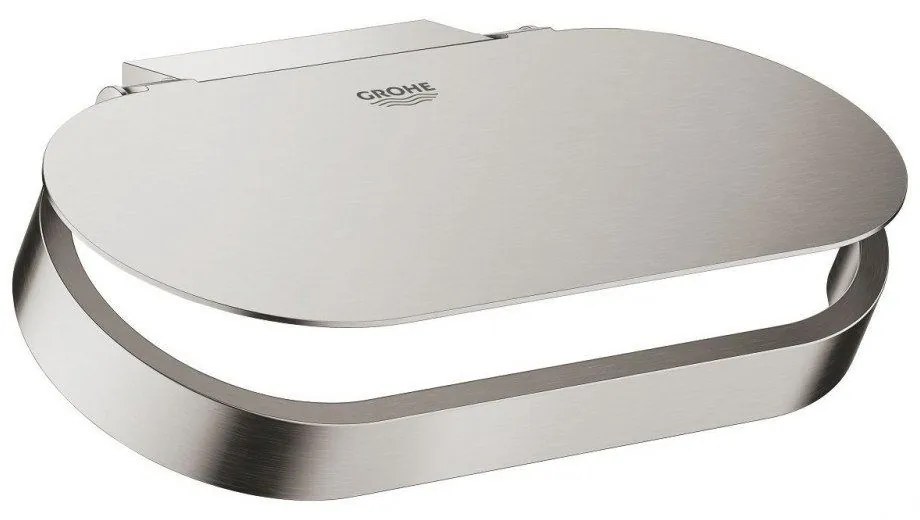 GROHE Selection držiak toaletného papiera, s krytom, supersteel, 41069DC0