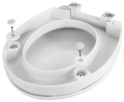 WENKO 21905100-WC sedátko SECURA 37x44 cm biela/sivá