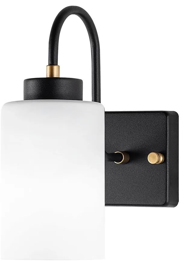 Čiernobiele nástenné svietidlo ø 10 cm Duzsuz – Opviq lights