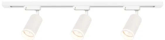 Bodové svietidlo do lištového systému PIPE 3xGU10/10W/230V biela