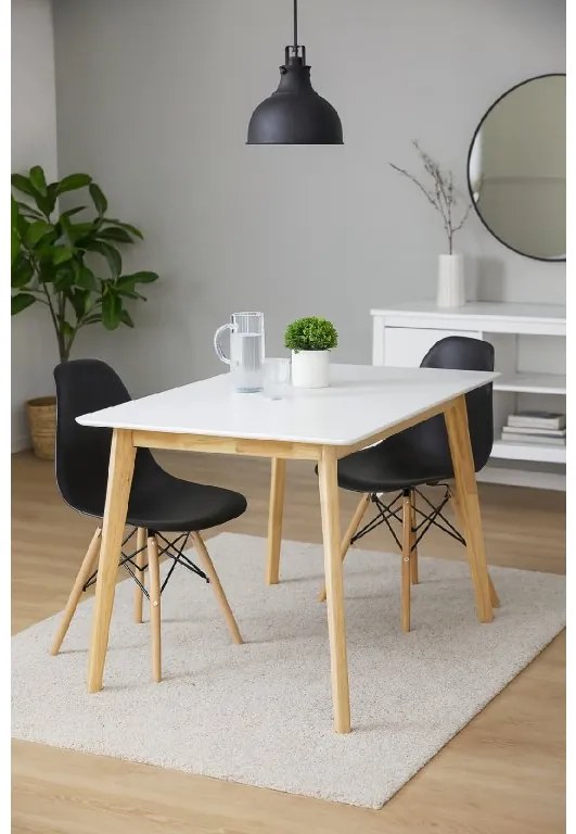 Noela Škandinávsky jedálenský stôl SCANDINAVIA 120 biely