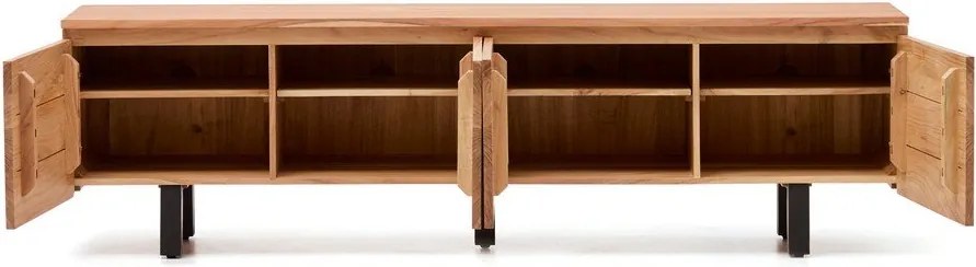 TV stolík z masívu akácie v prírodnej farbe 200x58x40 cm Uxue – Kave Home