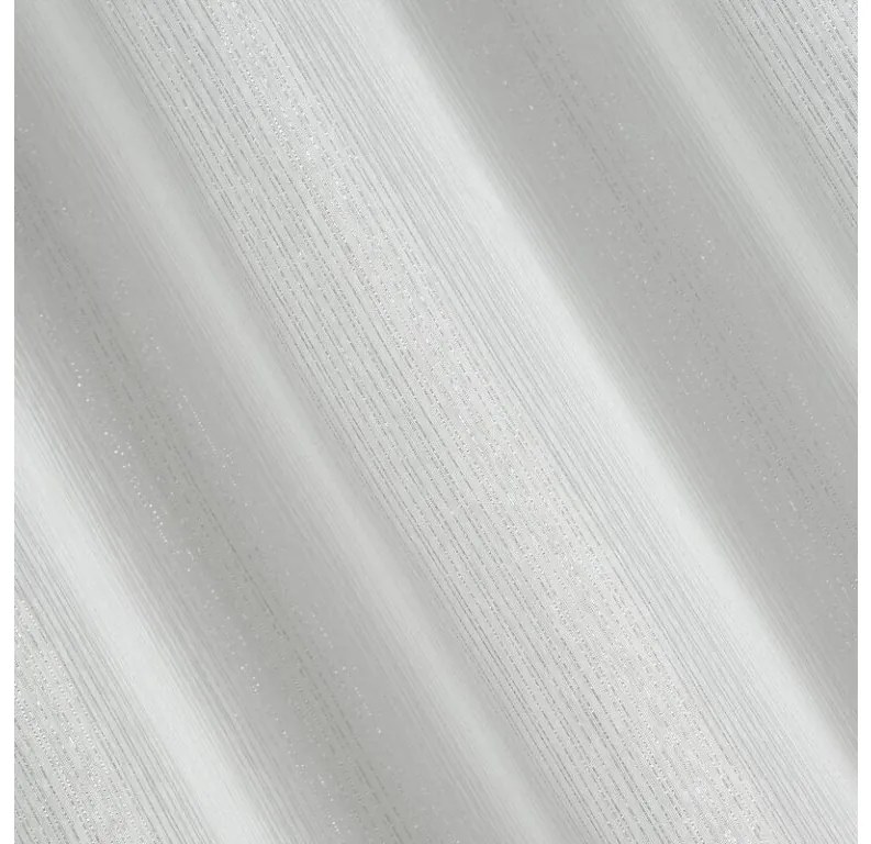 DECOREUM Polopriehľadný, vzdušný jednofarebný lurexový záves s lesklým povrchom 140 cm x 250 cm biela 100 % polyester Rozmer varianty: 300 cm x 250 cm, Farba varianty: Biela 104686