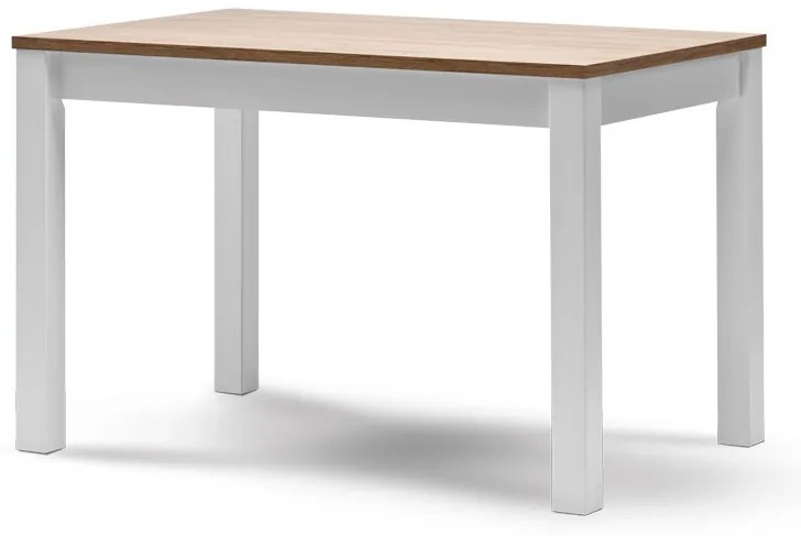 Stima Stôl CASA mia VARIANT Odtieň: Betón tmavý (sivá), Odtieň nôh: Biela, Rozmer: 140 x 80 cm