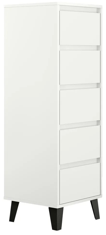 Komoda BOGAN 5S40, biela
