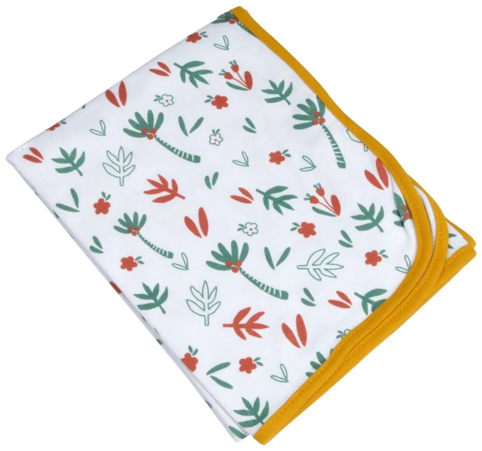 Biela bavlnená detská deka 75x75 cm Savannah – Bébé Douceur