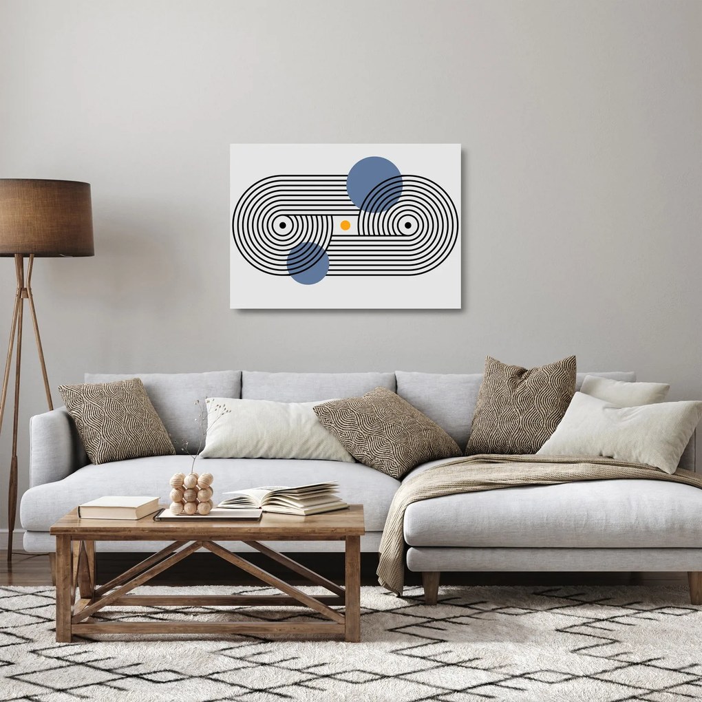 Sklenený obraz - Minimalistická abstrakcia N⁰3 (70x50 cm)