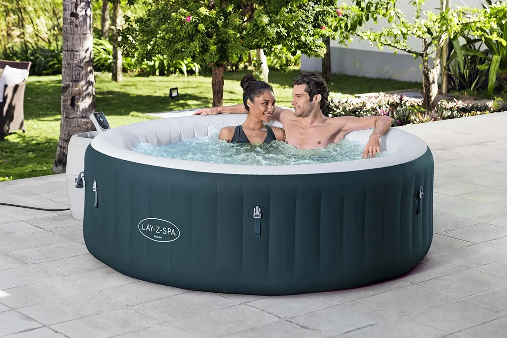 BESTWAY Lay-Z-Spa Miami EnergySense AirJet Vírivka, 196 x 66 cm, 6 osôb 6001D