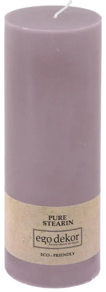 Fialová sviečka Eco candles by Ego dekor Friendly, doba horenia 60 h