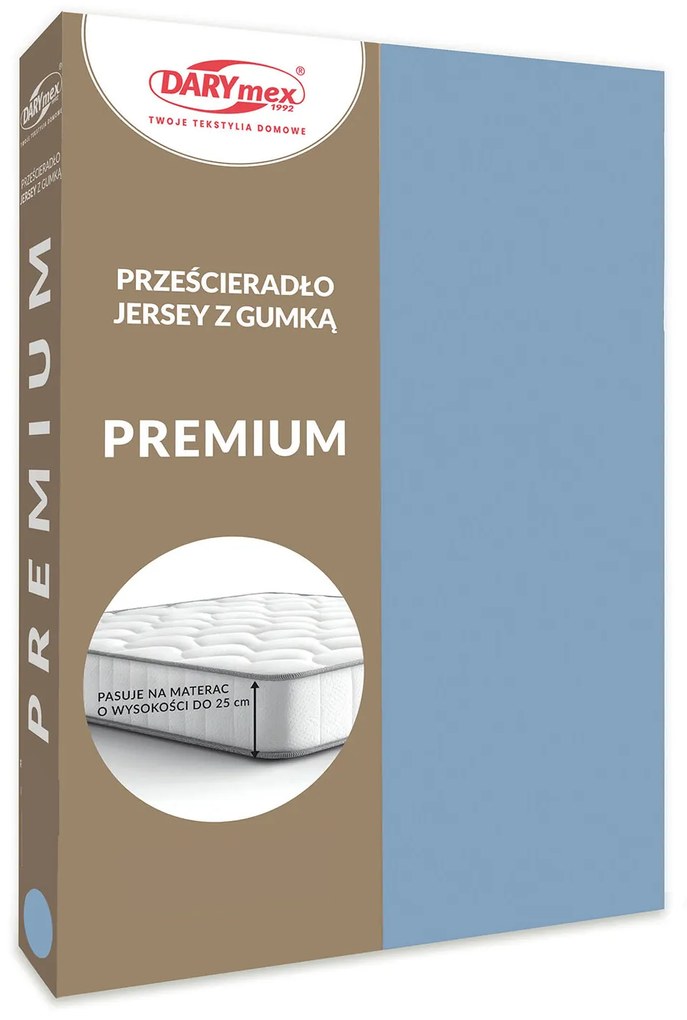JERSEY PRESTIERADLO PREMIUM 110X200 CM MODRÉ