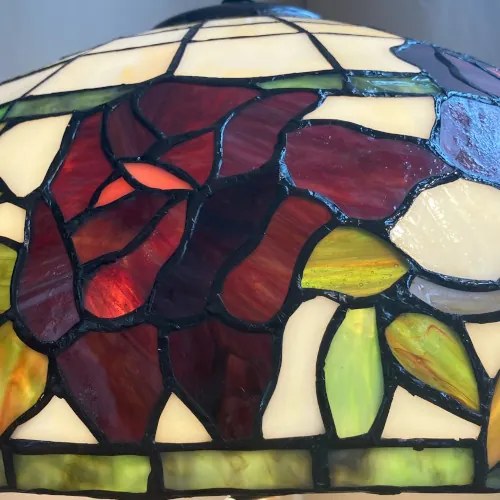 Vitráž lampa tiffany stolná kolekcia ROSE 36*46