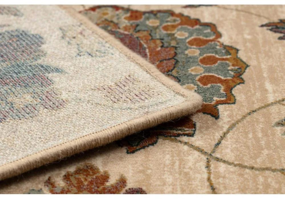 Vlnený kusový koberec Latica krémový 100x250cm