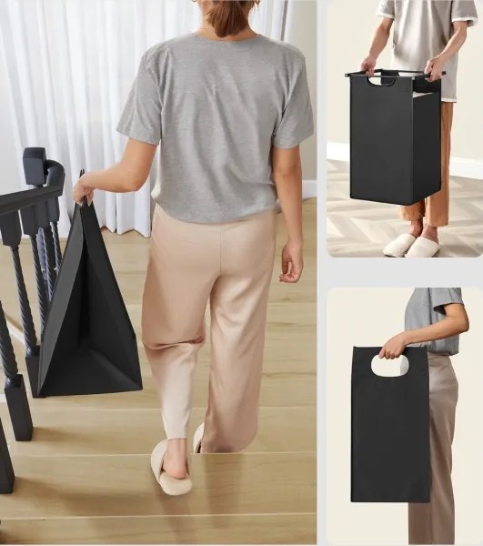 Kôš na bielizeň REX hnedá/čierna